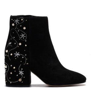 Sam Edelman Taft Embroidered Faux Pearl Stud Boot